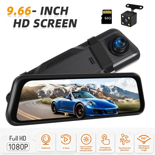 Dashcam dual lens camera - 10",
