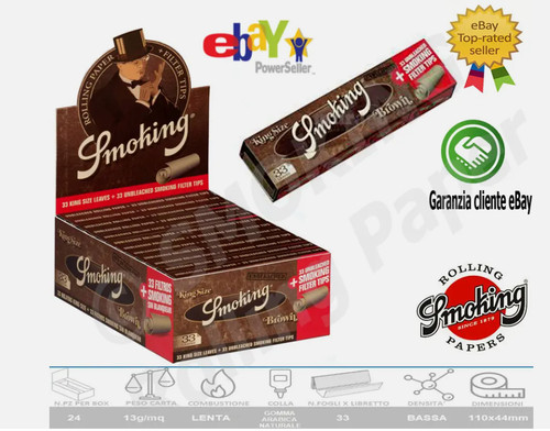Cartine smoking brown - cartine, king