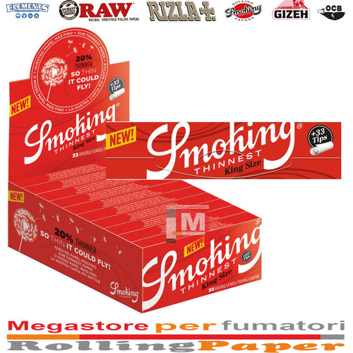 Cartine thinnest king size - king,